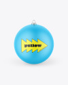 Matte Christmas Ball Mockup