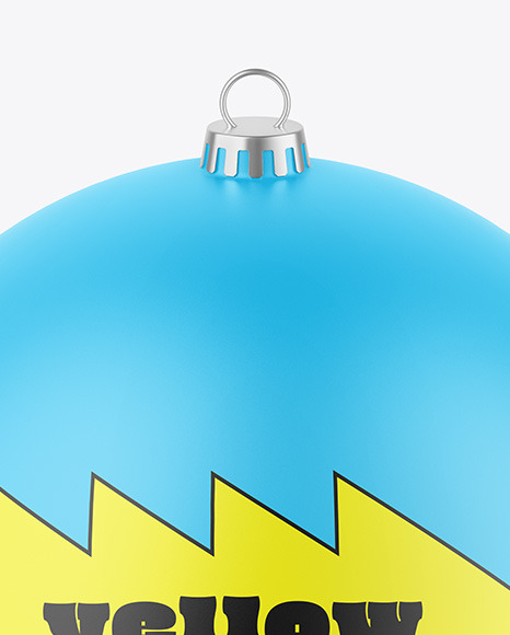 Matte Christmas Ball Mockup