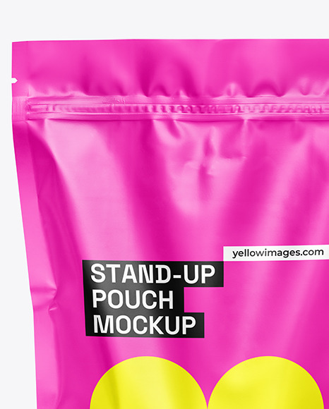 Matte Stand-up Pouch Mockup