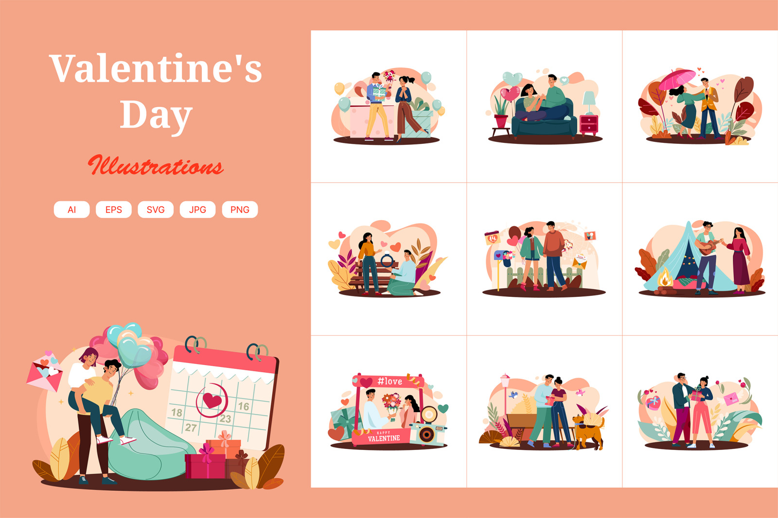 M660_Valentine&#039;s Day Illustration Pack