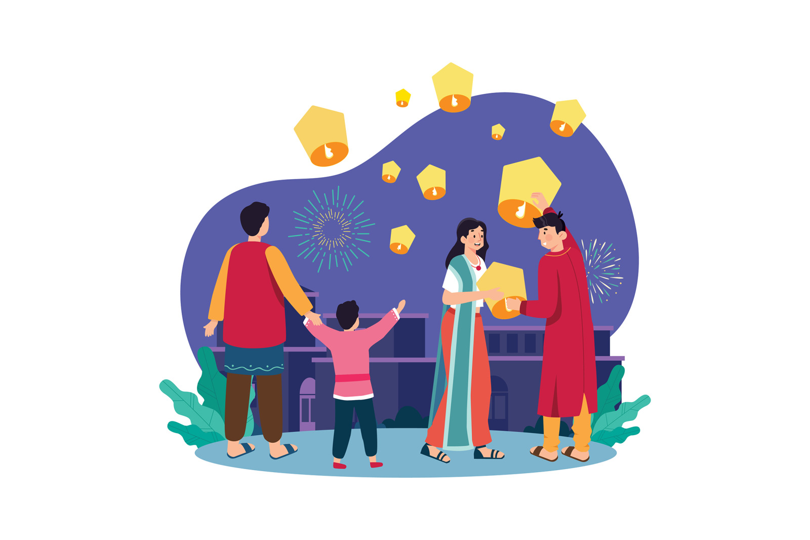 M661_Diwali Celebration Illustration Pack M661_Diwali Celebration Illustration Pack