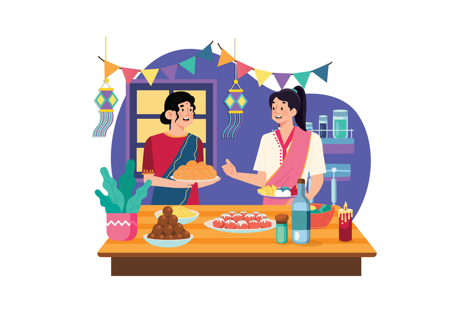 M661_Diwali Celebration Illustration Pack M661_Diwali Celebration Illustration Pack