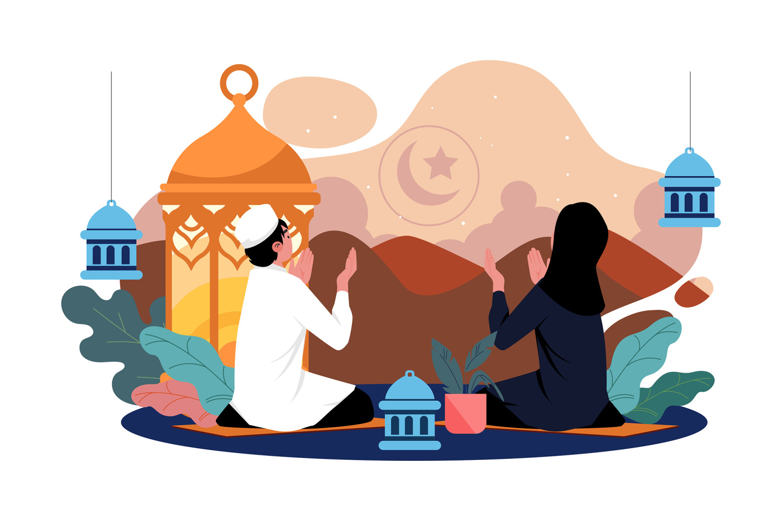 M662_Ramadan Day Illustration Pack M662_Ramadan Day Illustration Pack