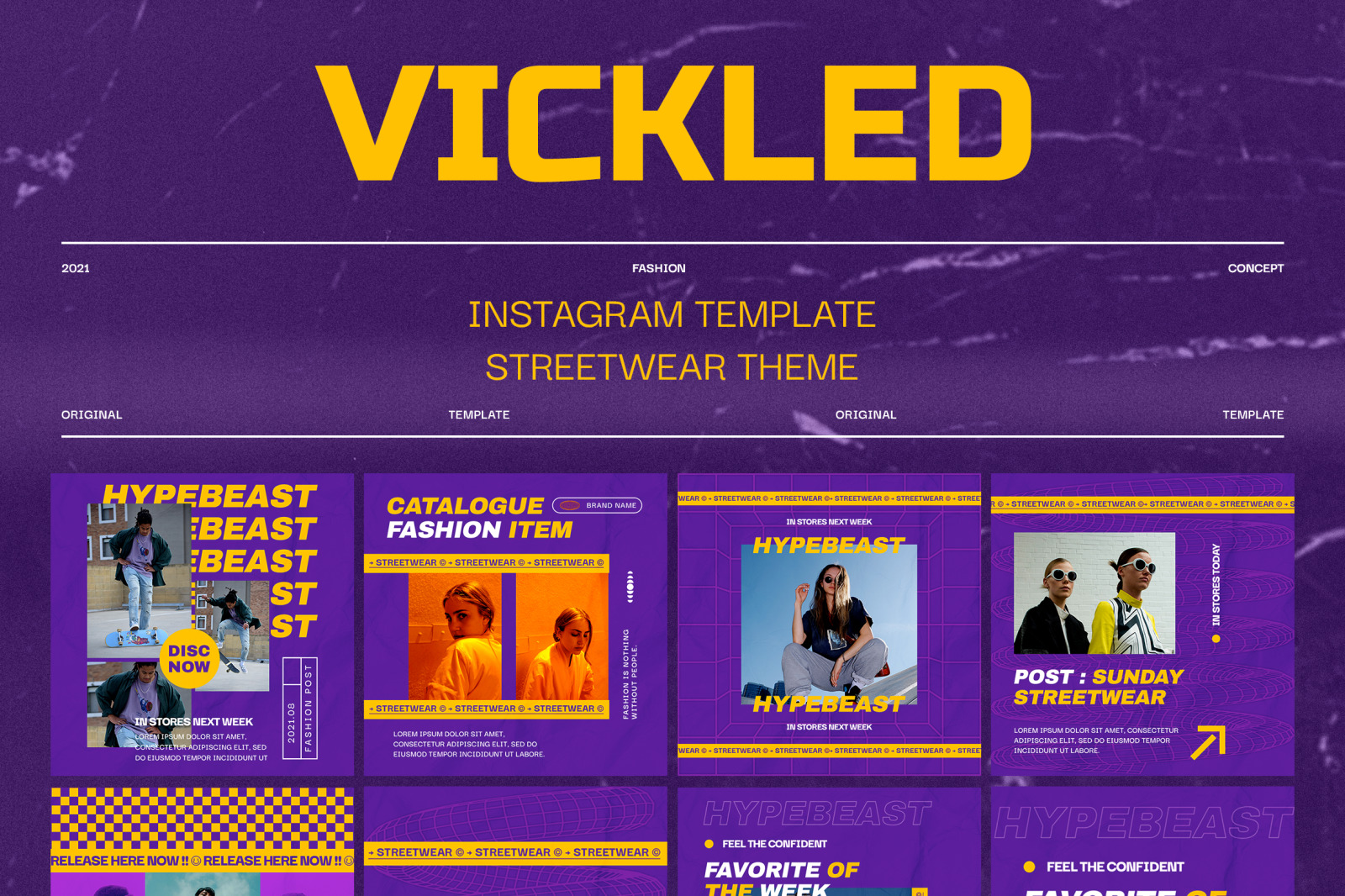 Vickled Urban Instagram Templates