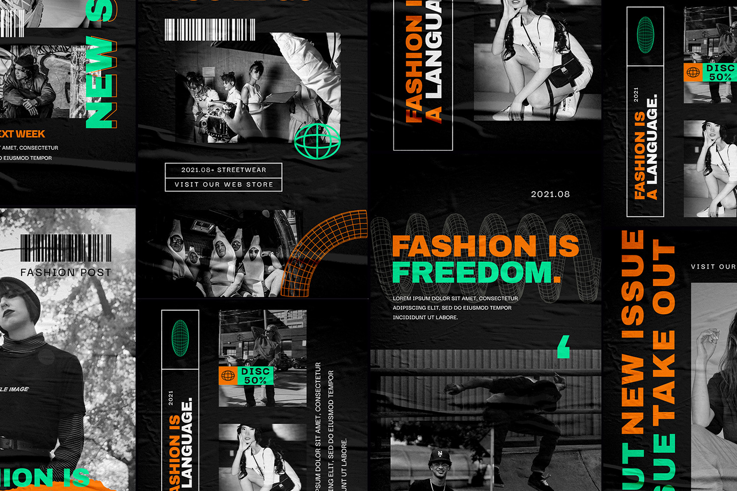 Floded Urban Instagram Templates Floded Urban Instagram Templates