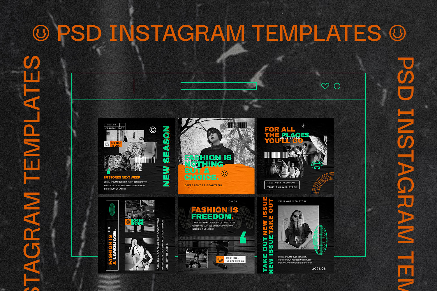 Floded Urban Instagram Templates Floded Urban Instagram Templates