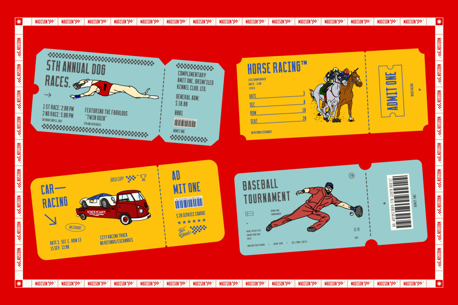 Madison | College Font + Vector Illustration Madison | College Font + Vector Illustration