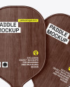 Pickleball Wood Paddles & Balls Mockup