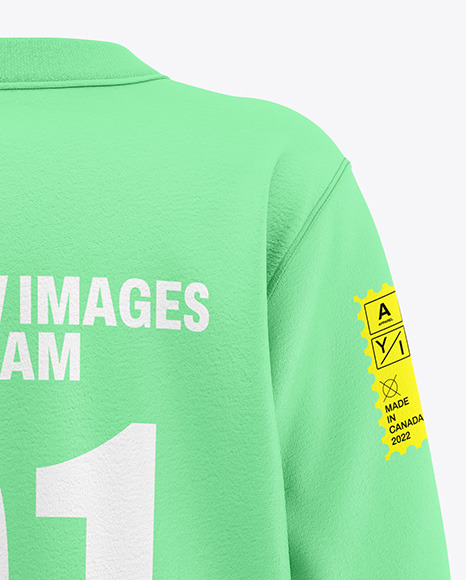 Women's Oversize Sweatshirt Mockup - Back View