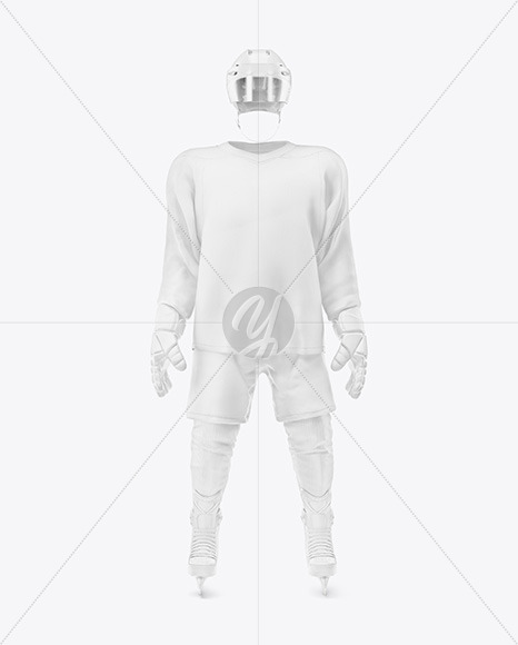 Hockey Uniform Kit Mockup – Front View