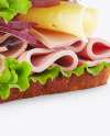 Sandwich with Flag Mockup