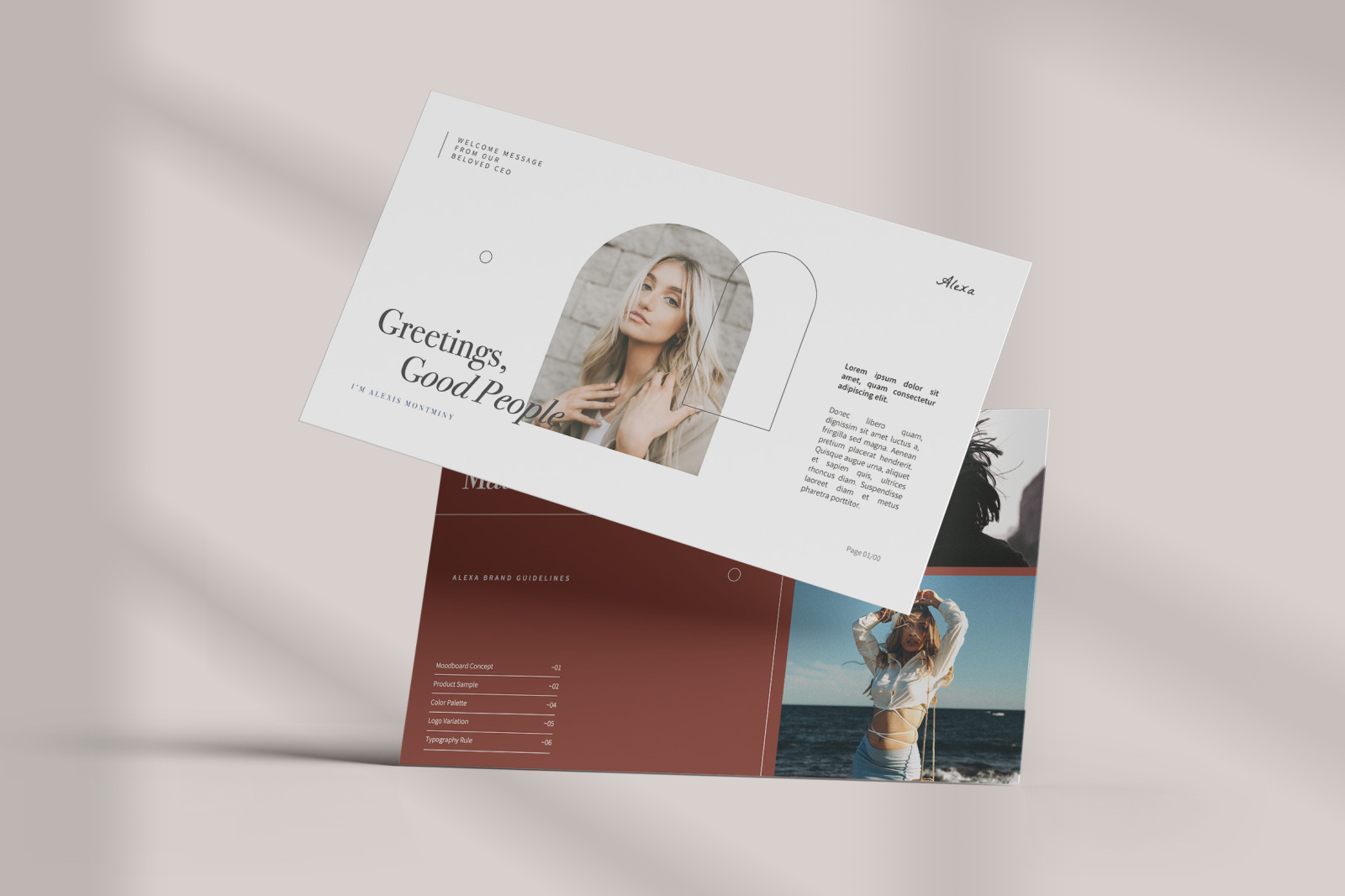 Alexa – clean minimalist brand guidelines presentation Alexa – clean minimalist brand guidelines presentation