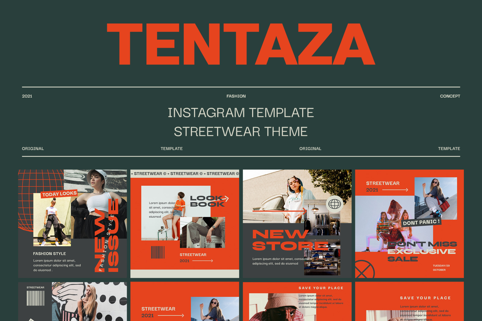 Tentaza Urban Instagram Templates