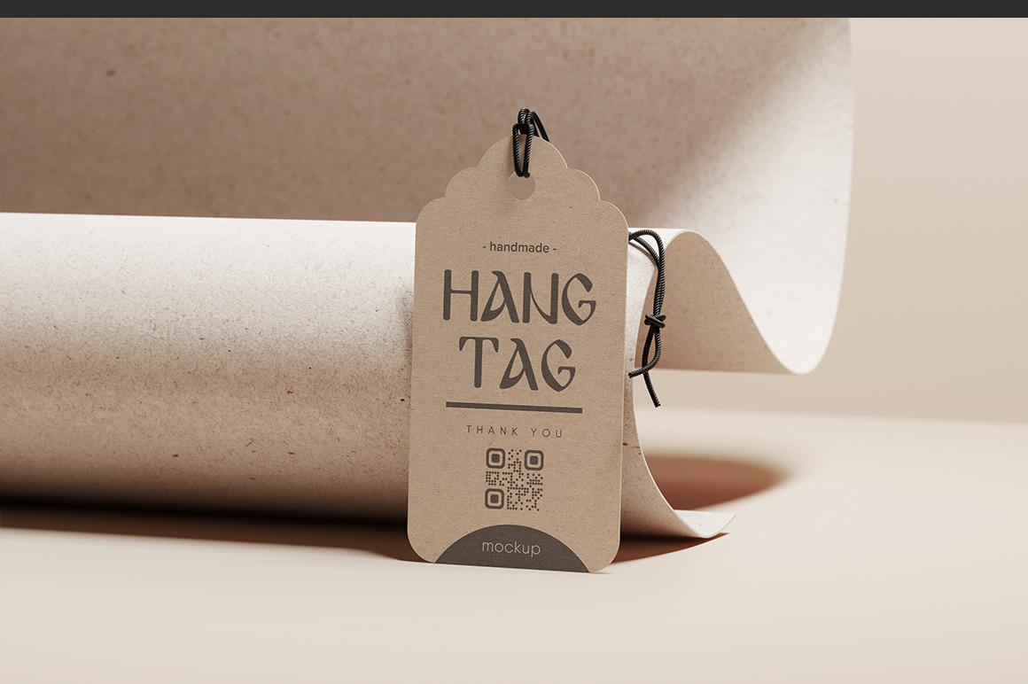 Set Of Kraft Tags Of Various Shapes Mockup