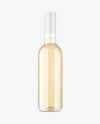 375ml Clear Glass White Wine Bottle Mockup