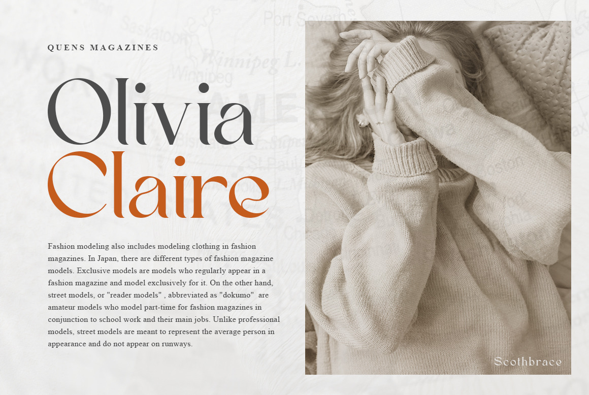 Scoth Brace - Modern Serif Font Scoth Brace - Modern Serif Font