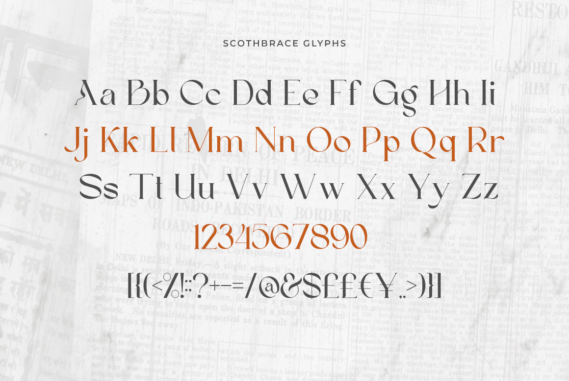 Scoth Brace - Modern Serif Font Scoth Brace - Modern Serif Font