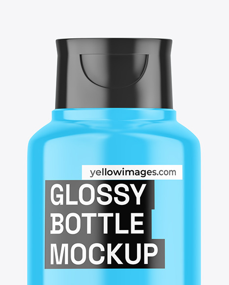 Glossy Bottle Mockup