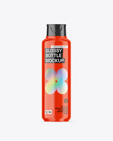 Glossy Bottle Mockup