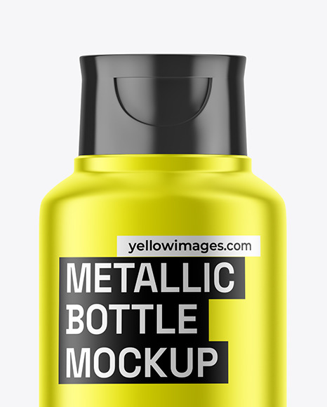 Metallic Bottle Mockup