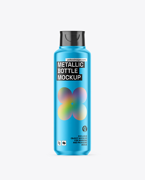 Metallic Bottle Mockup