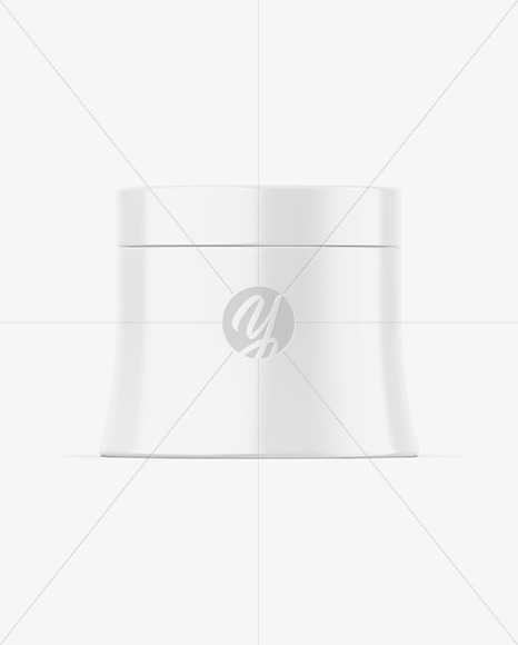 Glossy Cosmetic Jar Mockup