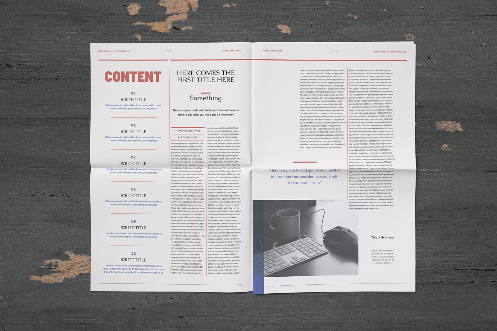 News Tabloid Indesign Template News Tabloid Indesign Template