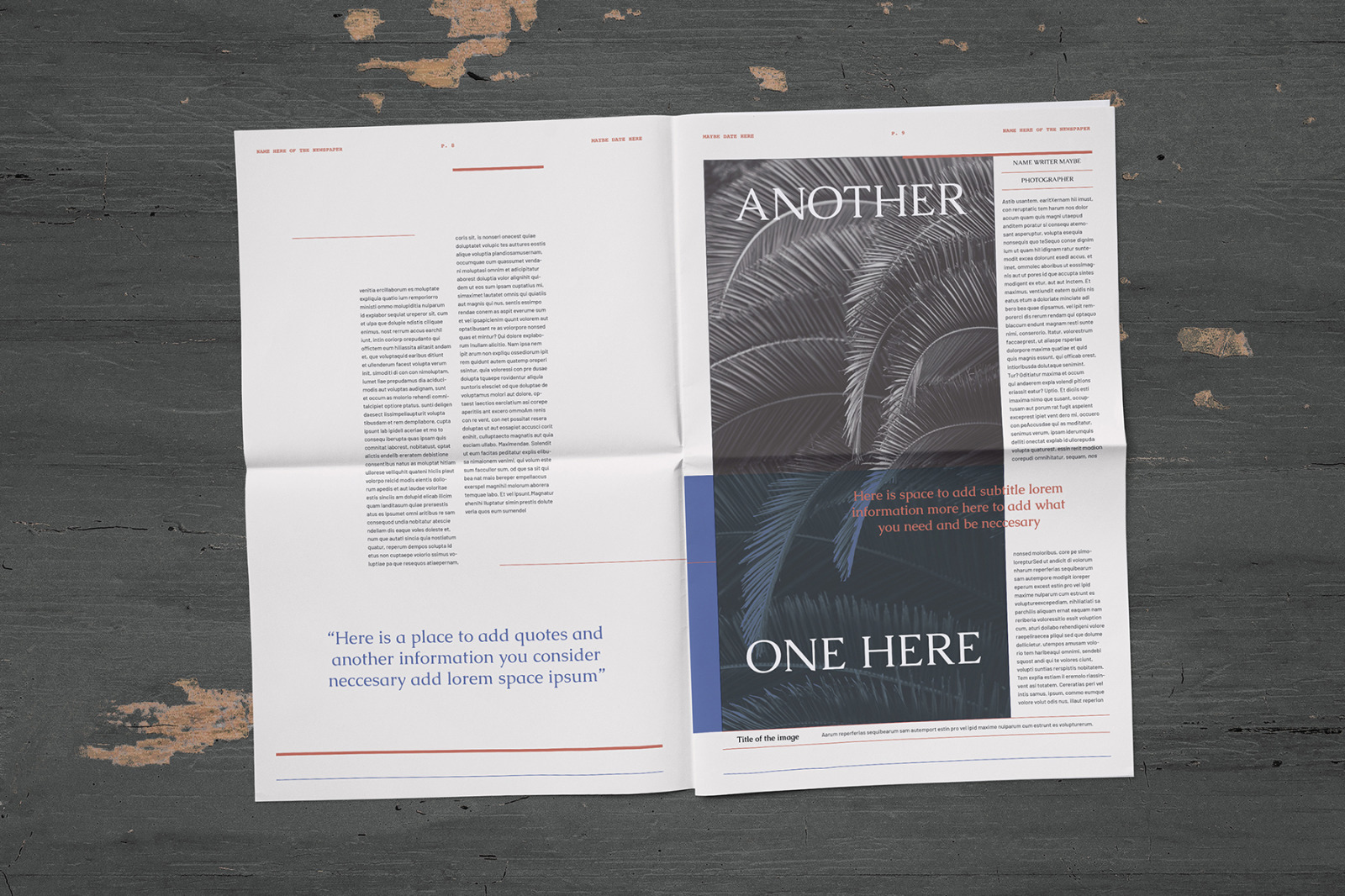 News Tabloid Indesign Template News Tabloid Indesign Template