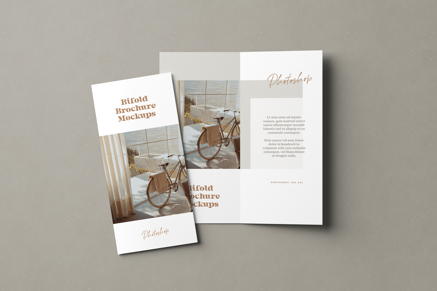 Bifold DL Brochure Mockups