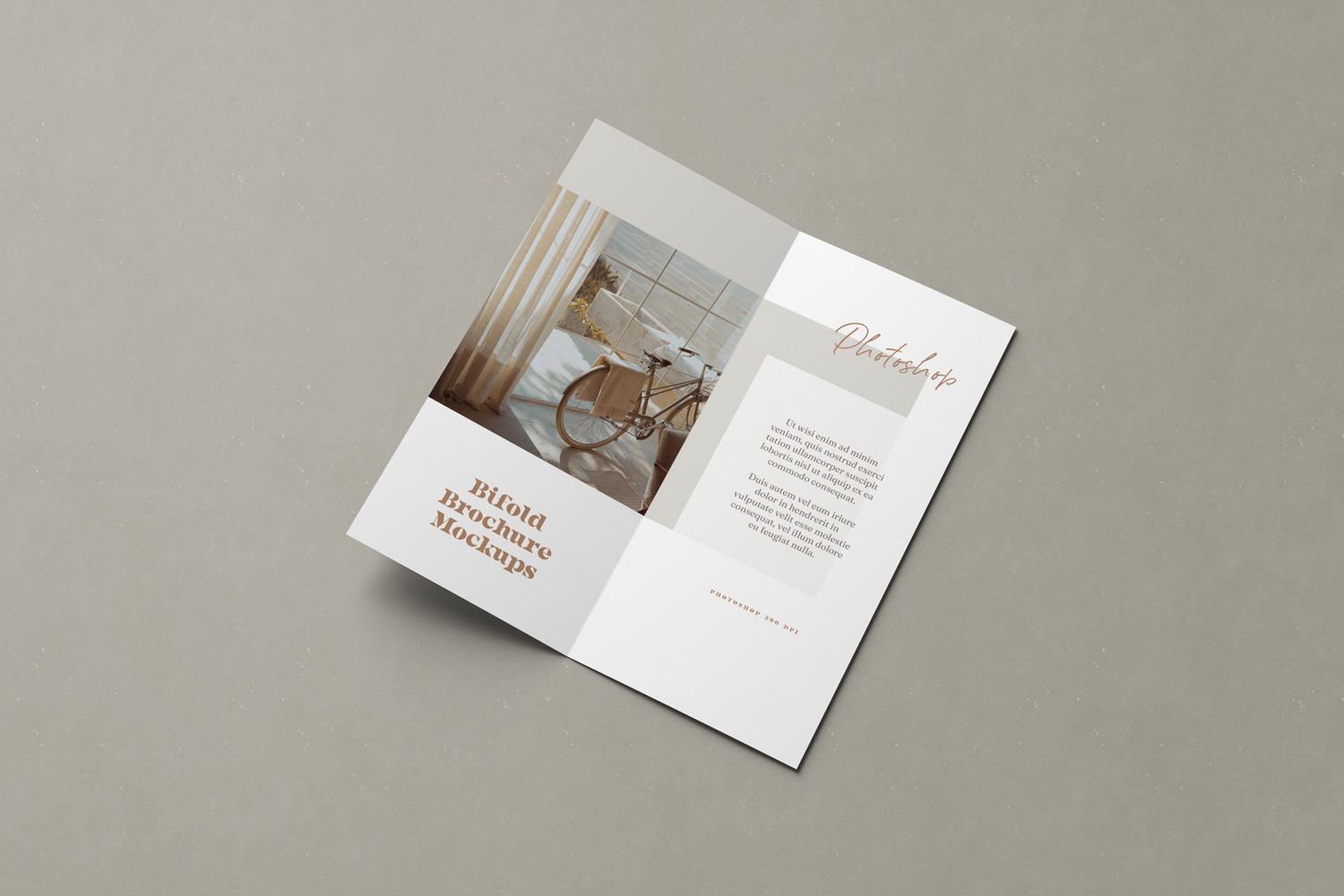 Bifold DL Brochure Mockups