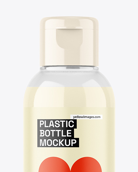 Clear Plastic Bottle Mockup