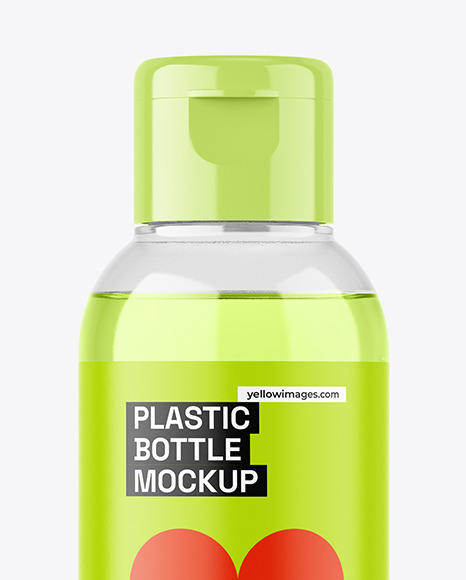 Clear Plastic Bottle Mockup