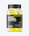 Clear Plastic Pills Bottle Mockup