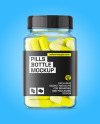 Clear Plastic Pills Bottle Mockup