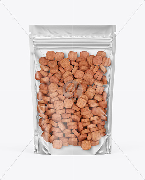 Stand-up Pouch with Pet Food Mockup