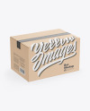 Kraft Paper Box w/ Tape Mockup