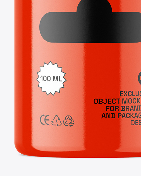 Glossy Plastic Bottle Mockup Glossy Plastic Bottle Mockup