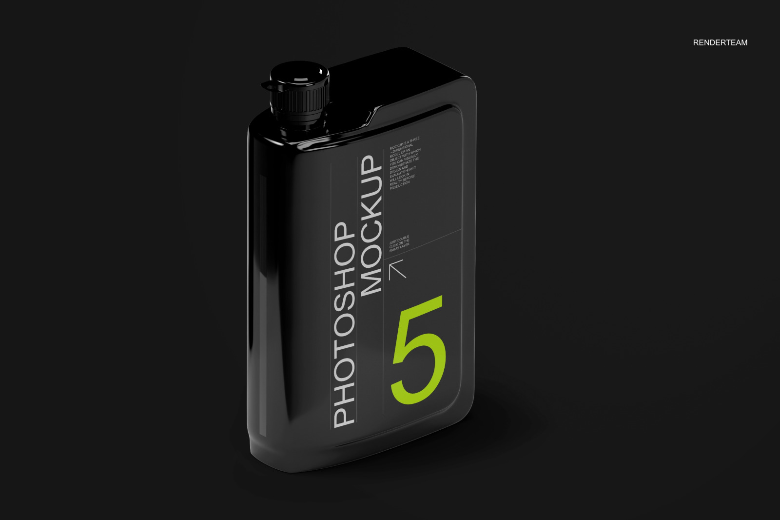 Engine Oil Bottle Mockup Set Engine Oil Bottle Mockup Set