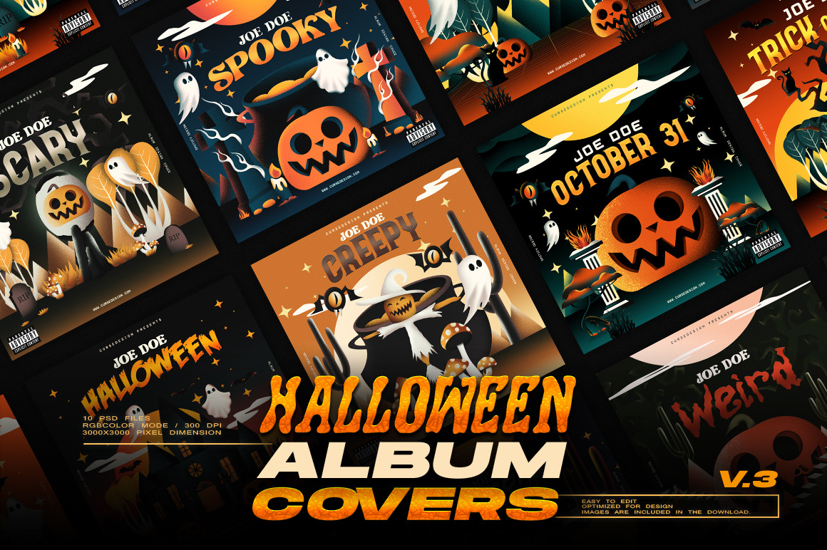 Halloween Album Covers Pack Vol.3