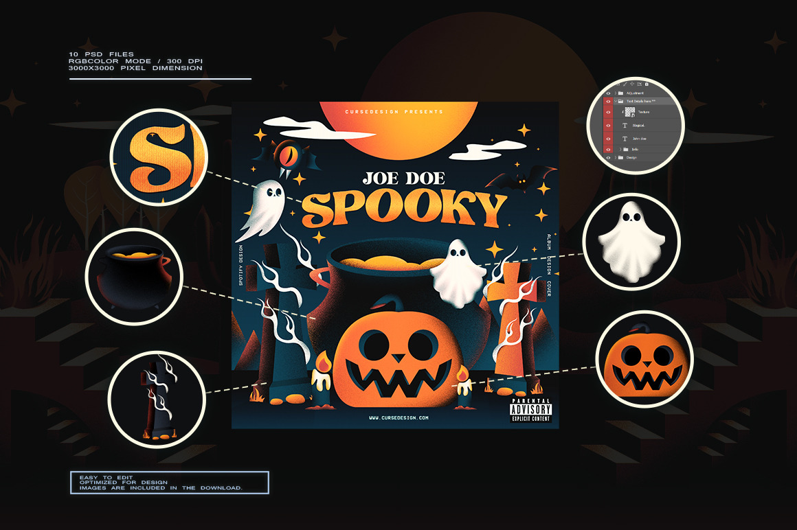 Halloween Album Covers Pack Vol.3