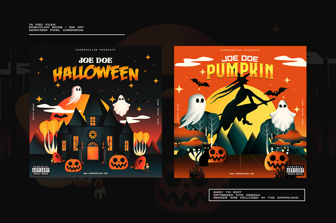 Halloween Album Covers Pack Vol.3