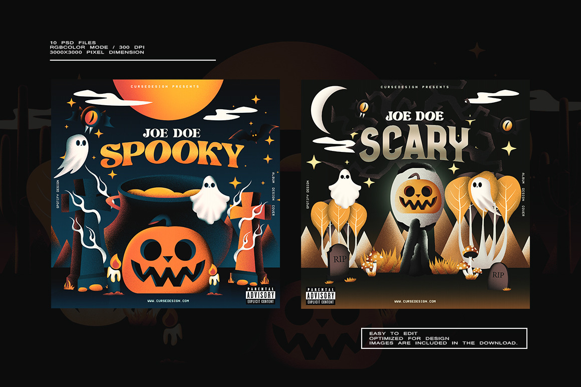 Halloween Album Covers Pack Vol.3