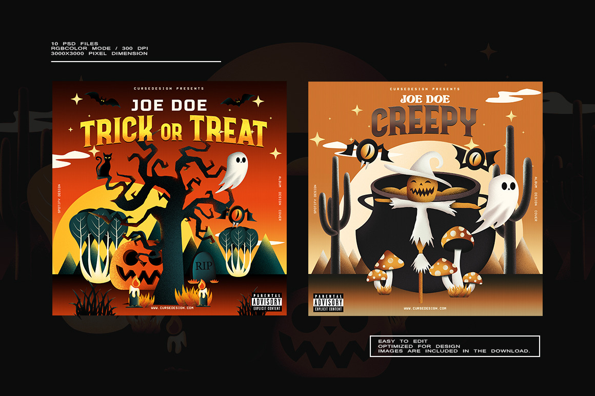 Halloween Album Covers Pack Vol.3