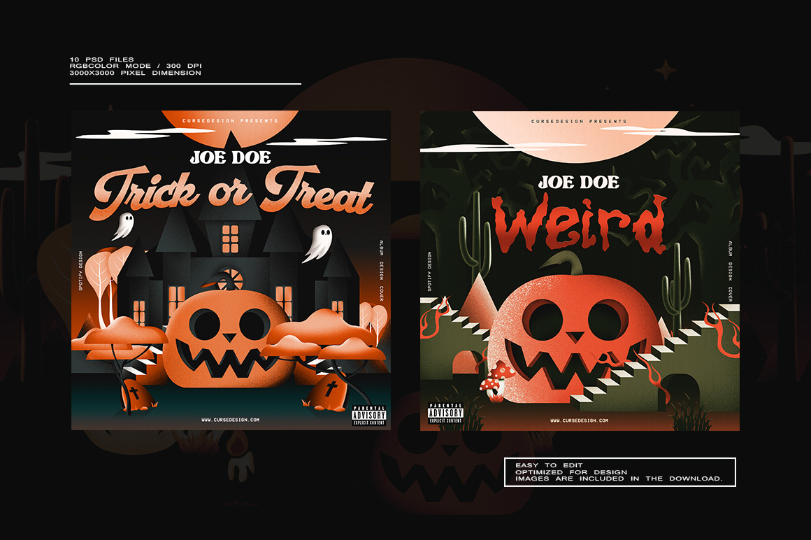 Halloween Album Covers Pack Vol.3