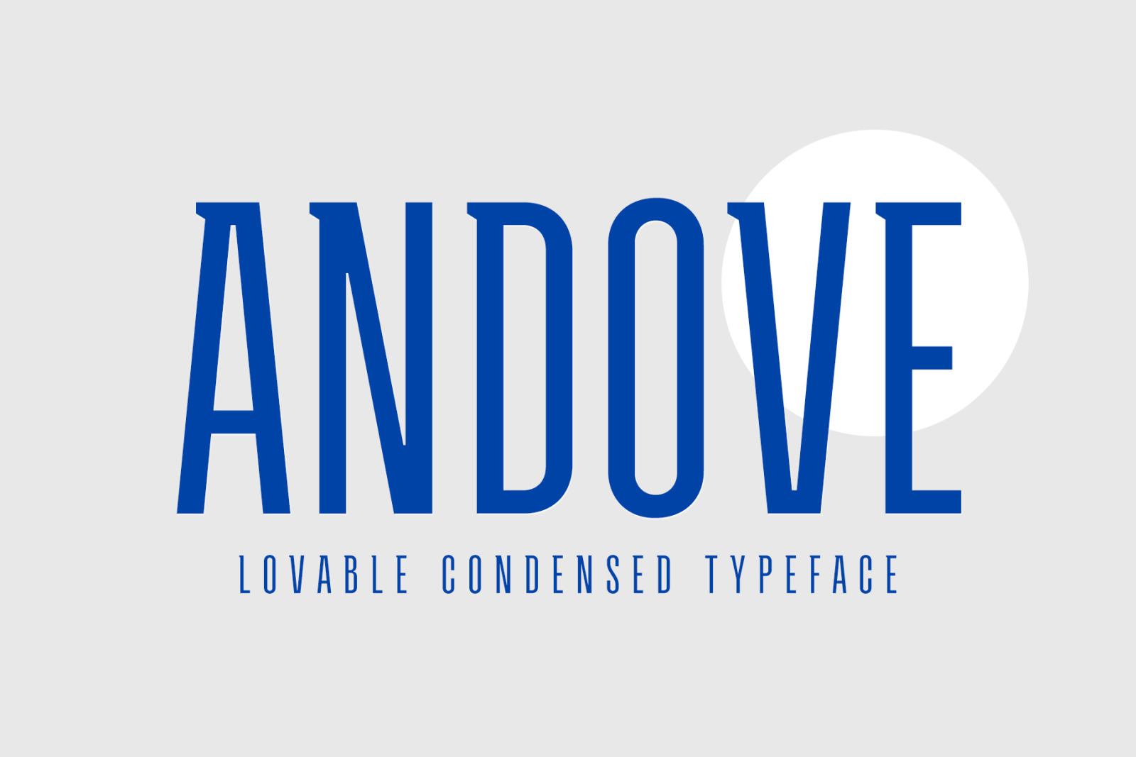 Andove - Condensed Typeface Andove - Condensed Typeface