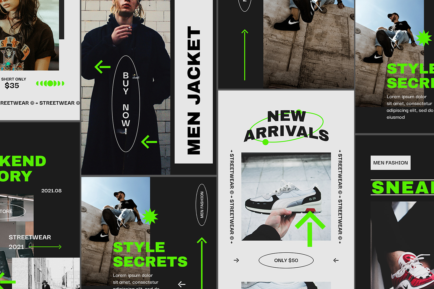 Gorrilz Urban Instagram Templates