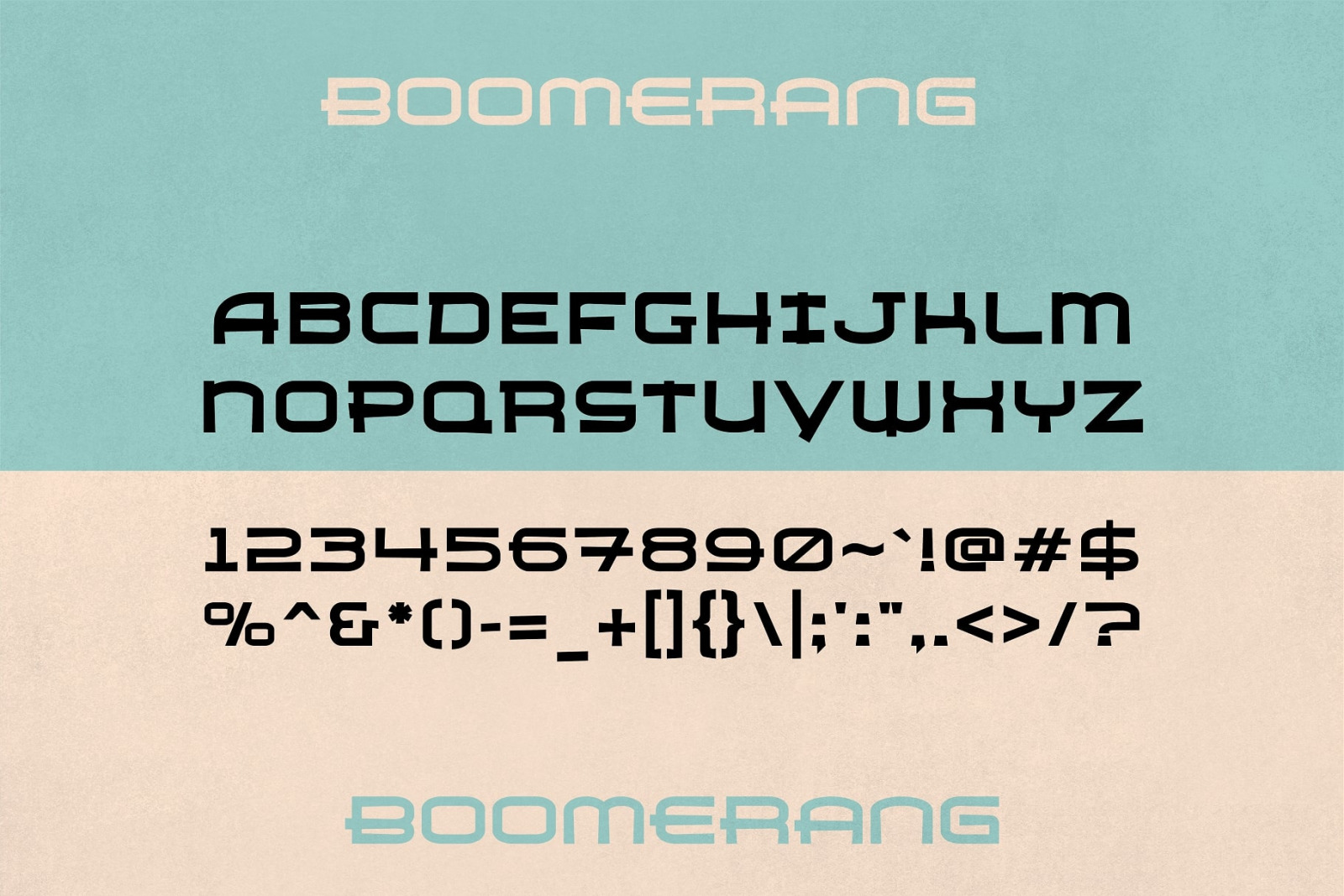 Boomerang - Hawaiian Typeface