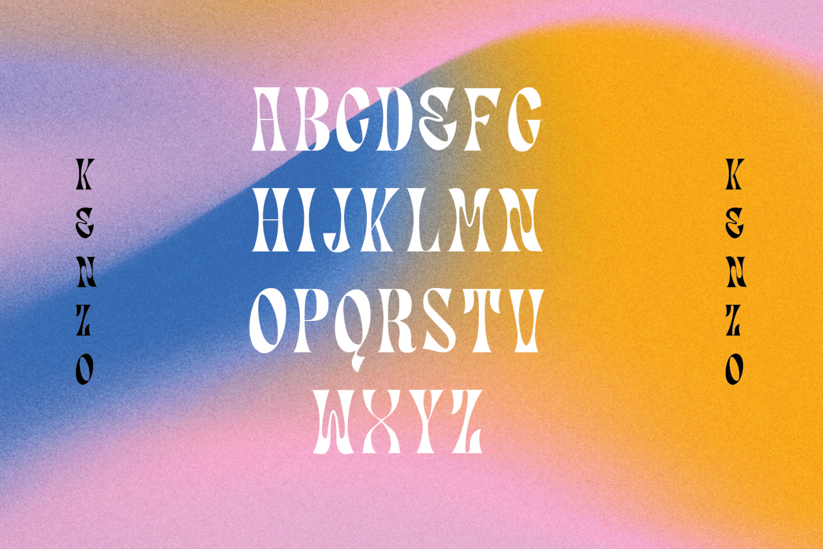 Kenzo - Psychedelic Typeface Kenzo - Psychedelic Typeface