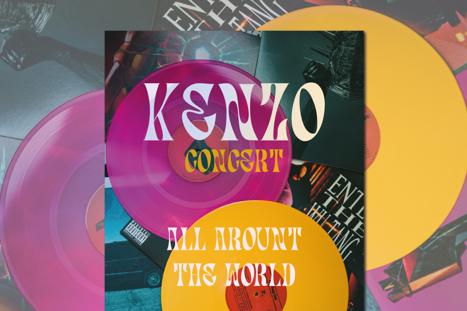Kenzo - Psychedelic Typeface Kenzo - Psychedelic Typeface