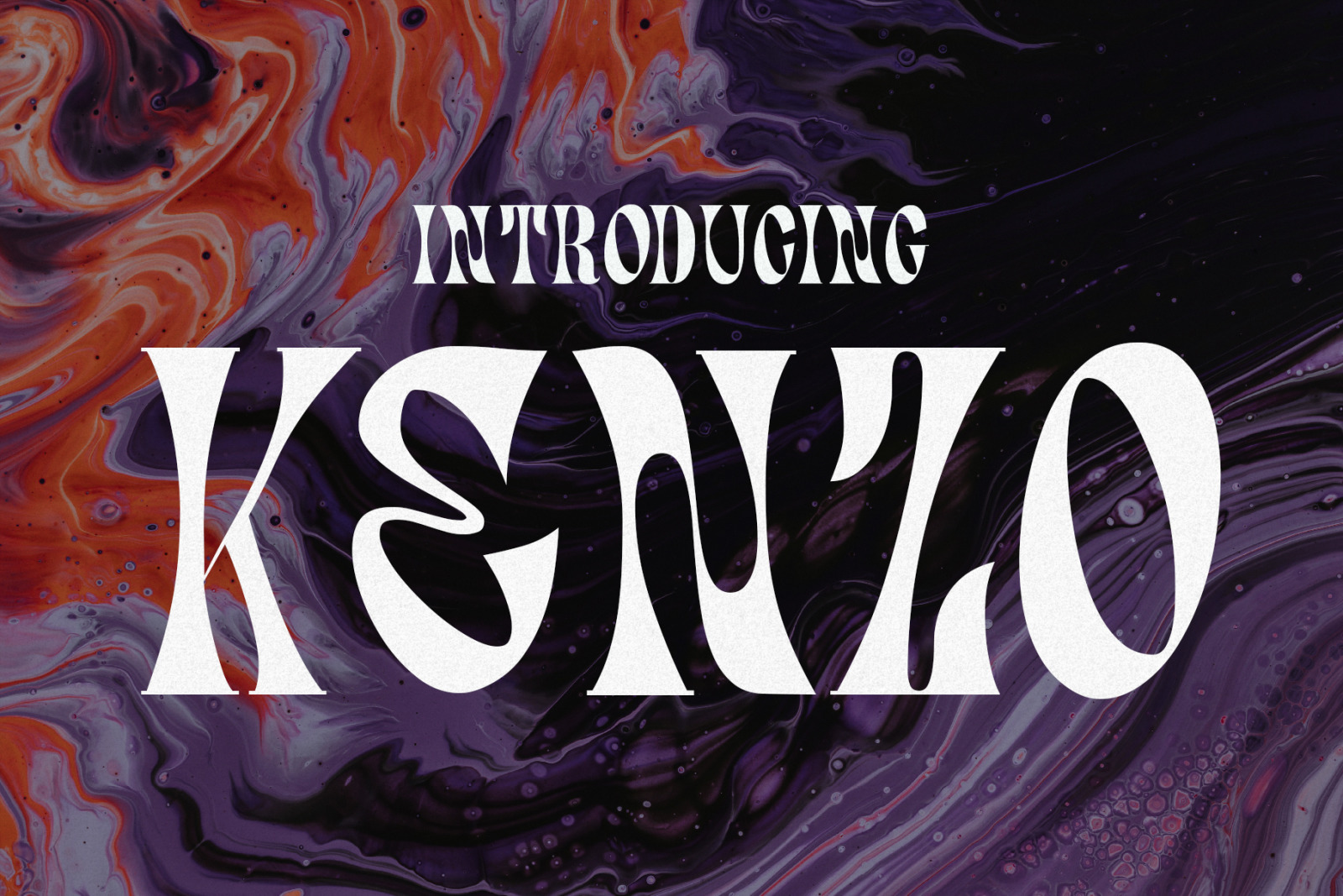 Kenzo - Psychedelic Typeface Kenzo - Psychedelic Typeface